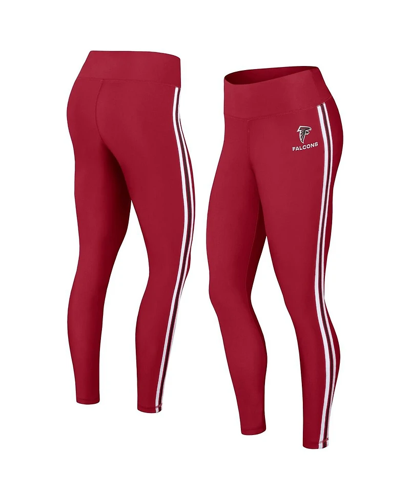 Wear by Erin Andrews Women's Red Atlanta Falcons Color Block Leggings