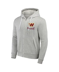 Nfl x Darius Rucker Collection by Fanatics Men's Heather Gray Washington Commanders Domestic Full-Zip Hoodie