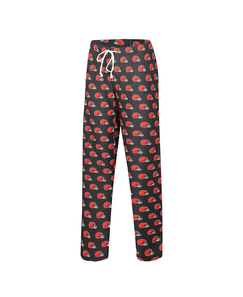Concepts Sport Women's Brown Cleveland Browns Gauge Allover Print Sleep Pants