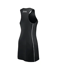 Fanatics Women's Black New Orleans Saints Studio Boost Athletic Half-Zip Dress