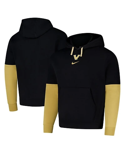 Nike Men's Black Vanderbilt Commodores 2024 Sideline Club Fleece Pullover Hoodie