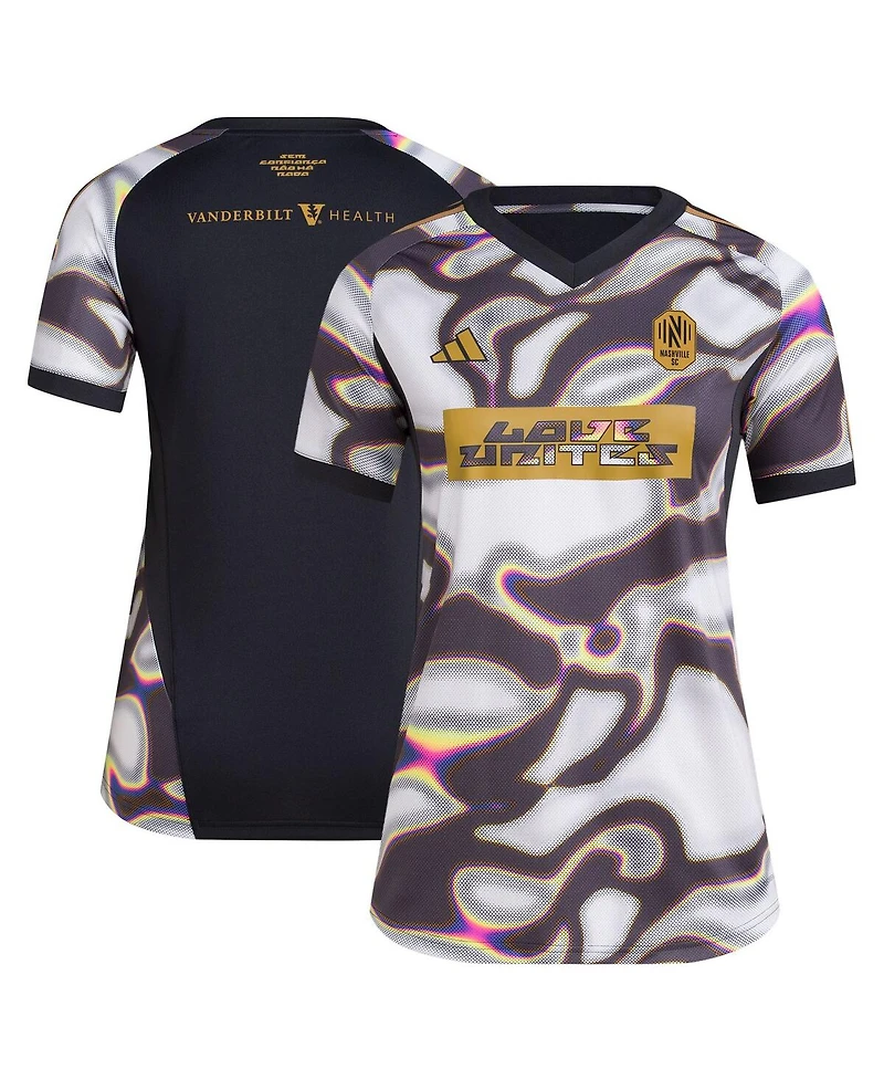 Adidas Women's Black Nashville Sc 2024 Pride Pre-Match Jersey