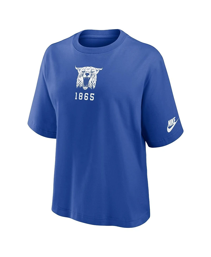 Nike Women's Royal Kentucky Wildcats Boxy Legacy Established T-Shirt