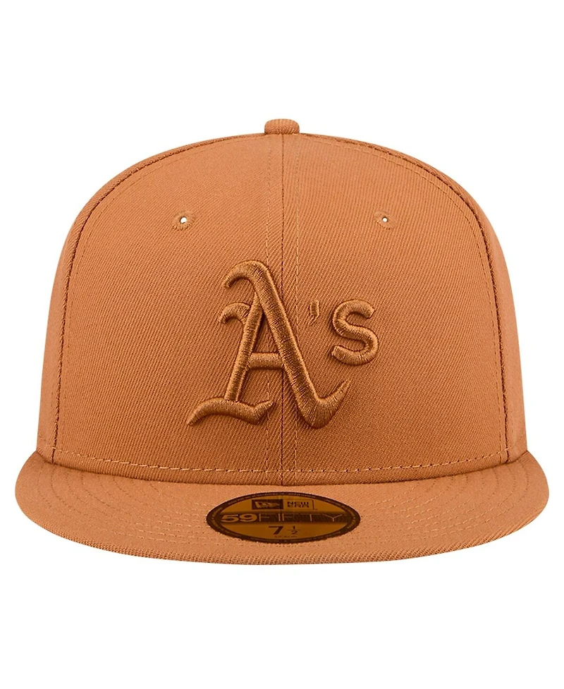 New Era Men's Brown Oakland Athletics Color Pack 59FIFTY Fitted Hat