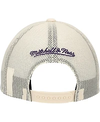 Mitchell & Ness Men's Cream Charlotte Hornets Trucker Adjustable Hat