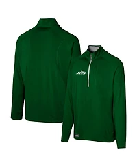 Outerstuff Men's Green New York Jets Grind Iron Quarter-Zip Top