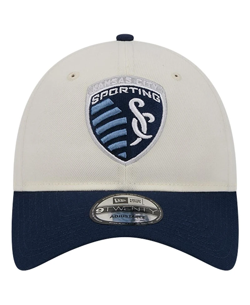 New Era Men's White Sporting Kansas City 2024 Kick Off Collection 9TWENTY Adjustable Hat