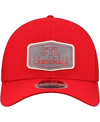 New Era Men's Red St. Louis Cardinals Labeled 9SEVENTY Stretch-Snap Hat