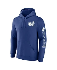 Fanatics Men's Blue Toronto Maple Leafs Revolution Pullover Hoodie