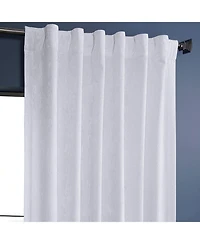 Half Price Drapes Pearl White Lush Crush Velvet Room Darkening Curtain
