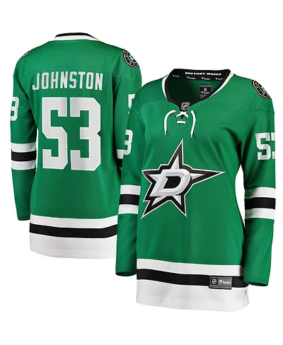 Fanatics Women's Wyatt Johnston Kelly Green Dallas Stars Home Breakaway Player Jersey