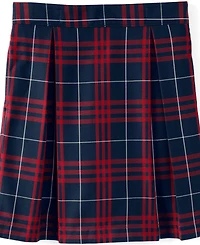 Lands' End Big Girls School Uniform Plaid Skort Top of Knee