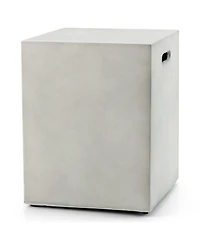 Skonyon Propane Tank Cover Hideaway Table for Standard 20 Pounds Propane Tank-Gray
