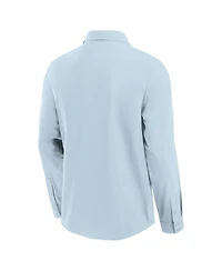 Fanatics Men's Light Blue Milwaukee Brewers Front Office Long Sleeve Button-Up Shirt