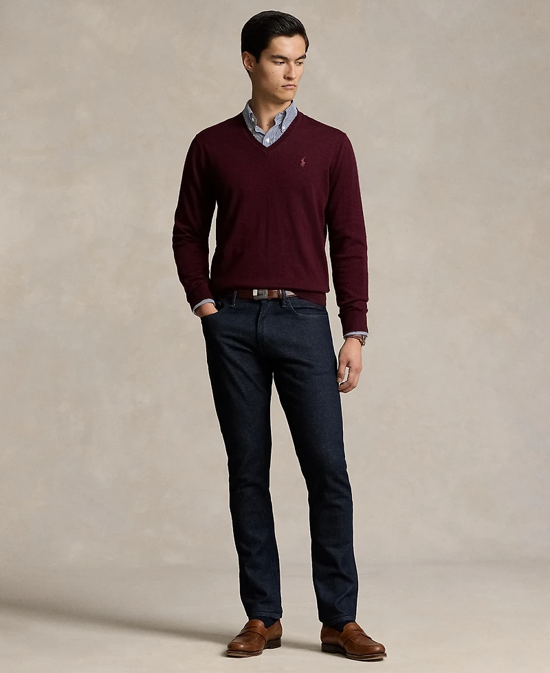 Polo Ralph Lauren Men's Washable Wool V-Neck Sweater