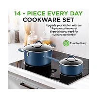 NutriChef Kitchenware Pots & Pans Set – High-qualified Basic Kitchen Cookware Set