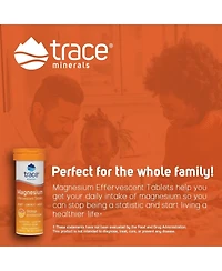 Trace Minerals | Magnesium Effervescent Tablets| No Allergies | Non-gmo, Gluten Free, Sugar-Free, Third Party Tested | Orange | 8 Tubes Contain 10 Tab