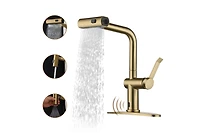 Casainc Single Handle Pull Out Kitchen Faucet with Touchless Sensor With Three-function Mode Sprayer