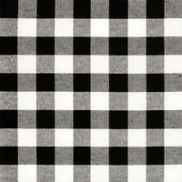 Kate Aurora Plaid Country Farmhouse French Door Curtain Panel With Matching Tieback