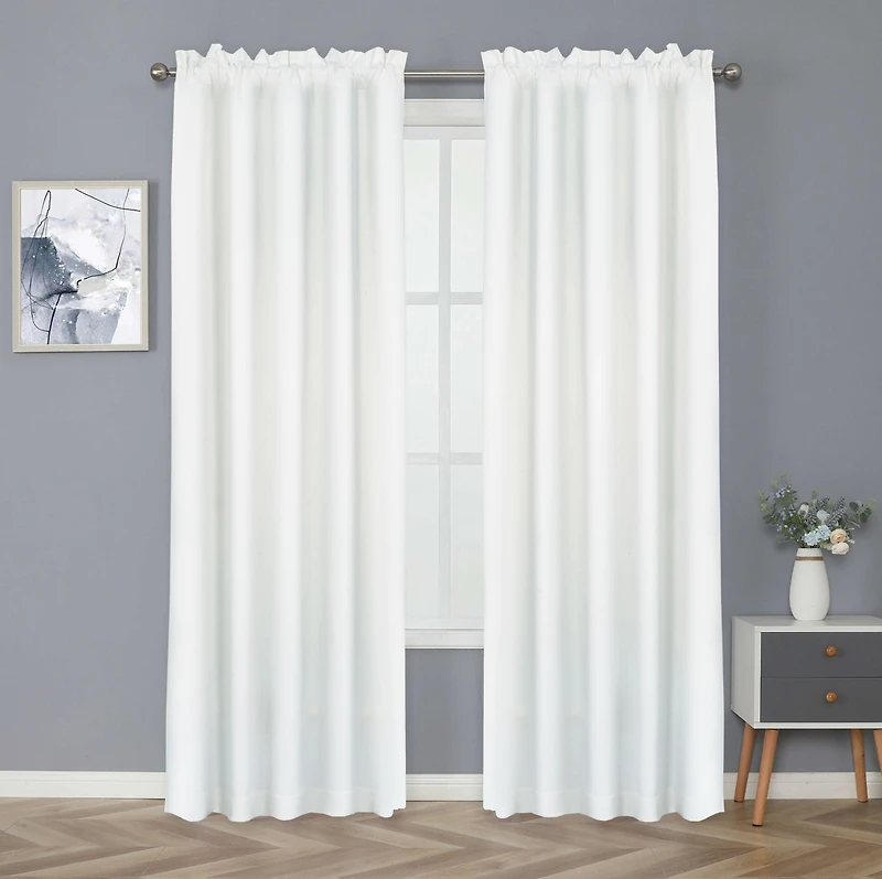 Kate Aurora Basic Drape Woven Jacquard Thermal Curtain Panel - Gold