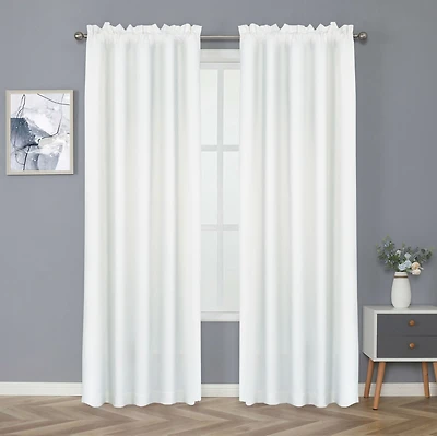 Kate Aurora Basic Drape Woven Jacquard Thermal Curtain Panel - Gold