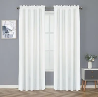 Kate Aurora Basic Drape Woven Jacquard Thermal Curtain Panel - Gold