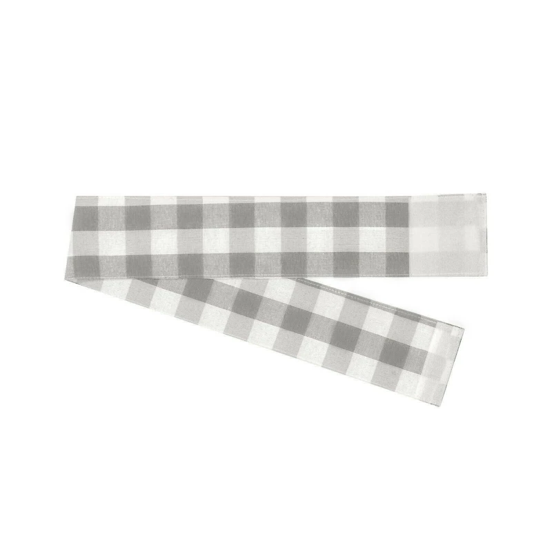 Kate Aurora Plaid Country Farmhouse French Door Curtain Panel With Matching Tieback