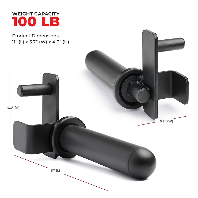 Sunny Health & Fitness Adjustable Weight Plate Storage Rack Attachment Accessory– Fits 1” and 2” Inch Olympic Style Weight Plates