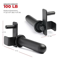 Sunny Health & Fitness Adjustable Weight Plate Storage Rack Attachment Accessory– Fits 1” and 2” Inch Olympic Style Weight Plates