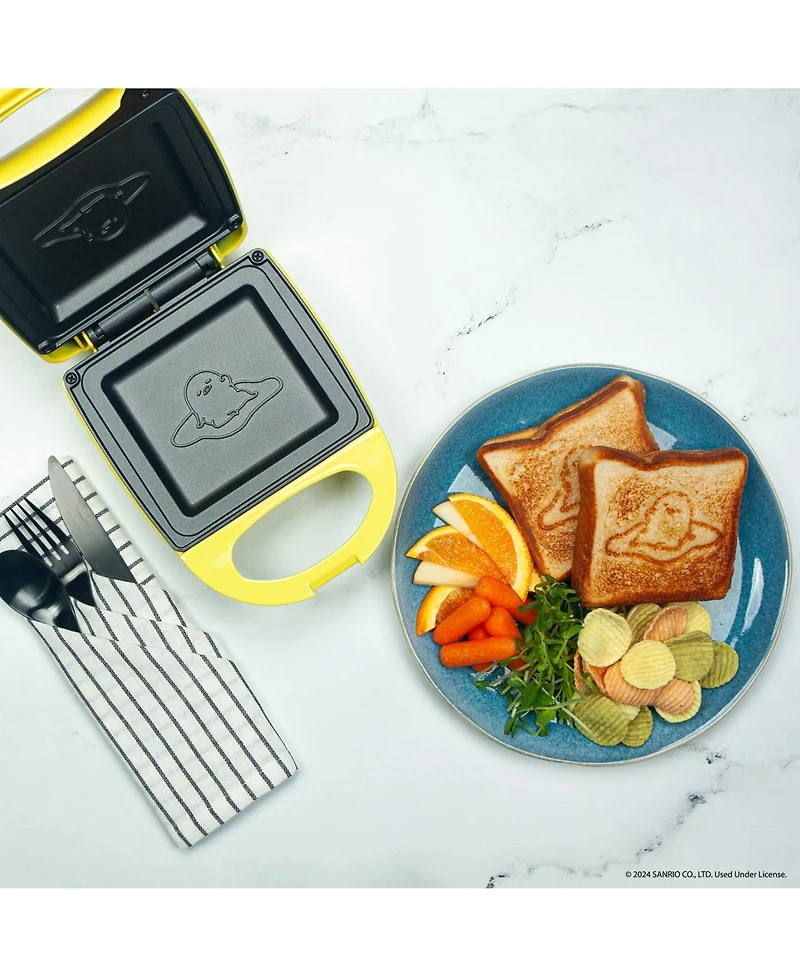 Uncanny Brands Sanrio Gudetama Sandwich Maker - Small Kitchen Appliance