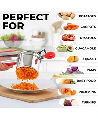 Large Stainless Steel Potato Ricer With Non-Slip Handle