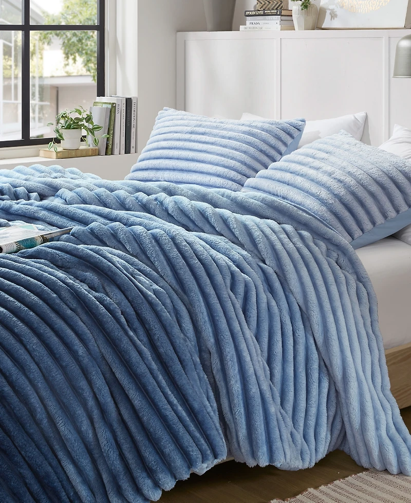 510 Design Avril Fluffy Ribbed Plush 3-Pc. Comforter Set, King/California King