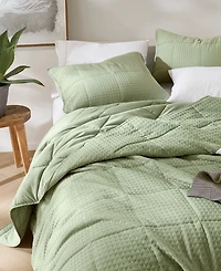 510 Design Mina Waffle Weave Textured 3-Pc. Quilt Set, King/California King
