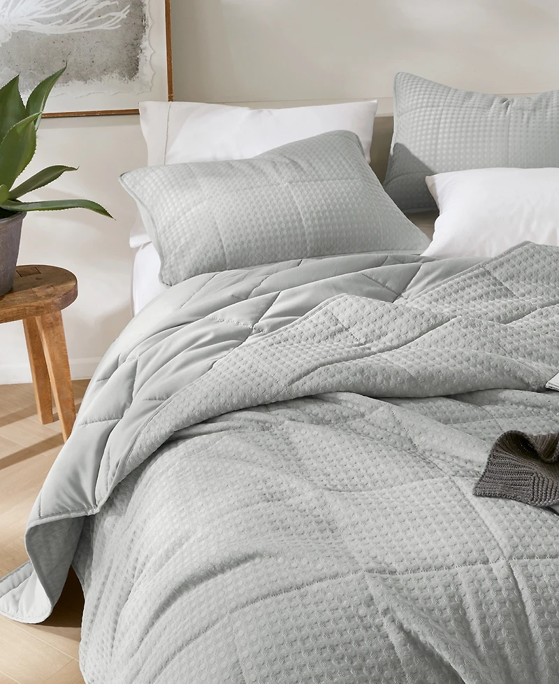 510 Design Mina Waffle Weave Textured 3-Pc. Quilt Set, Full/Queen