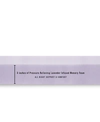 ProSleep 3" Lavender Infused Memory Foam Mattress Topper
