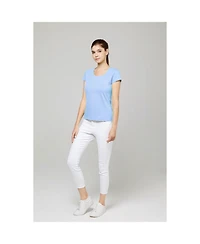 Bellemere Ultra Thin Low Crew Neck Cotton T-shirt