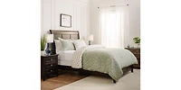 Chanasya Premium Damask Sage Duvet Cover Set - Duvet Cover (90” x 90”) & 1 Pillow Sham (20” x 26”)