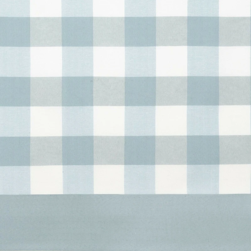 Kate Aurora Modern Country Farmhouse 3 Piece Plaid Checkered Cafe Kitchen Curtain Tier & Valance Set