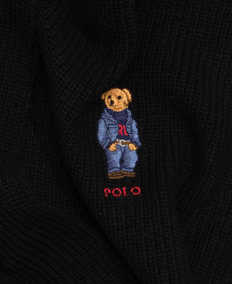 Polo Ralph Lauren Men's Solid Denim Bear Scarf