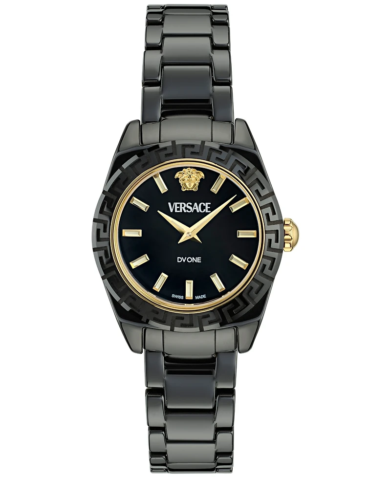 Versace Women's Swiss Dv One Mini Ceramic Bracelet Watch 28mm