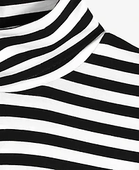 On 34th Women's Every Day Stripe Jersey Turtleneck, Created for Macy's