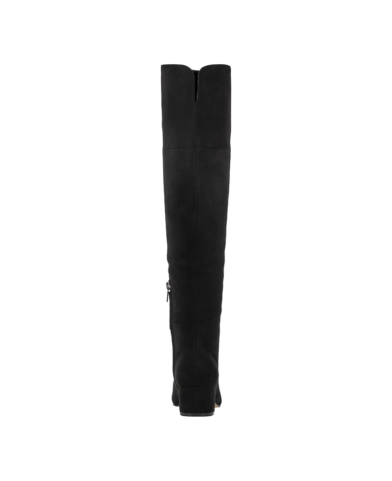 Marc Fisher Ltd Women's Lottie Pointy Toe Over The Knee Dress Boots