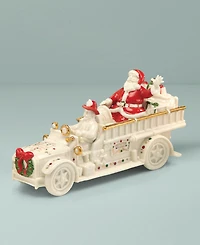From The Vault! Lenox Mistletoe Park Fire Truck with Santa, Exclusively at Macy's
