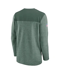 Nike Men's Green Green Bay Packers Sideline Lockup Performance Quarter-Zip Top