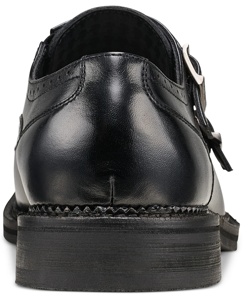 Karl Lagerfeld Paris Men's Double Buckle Monk Strap Wingtip Dress Shoes