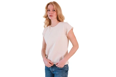 Poplinen Women's Jane Cuffed Hemp Tee