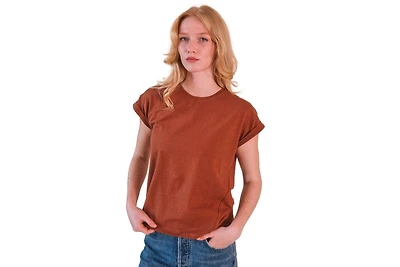 Poplinen Women's Jane Cuffed Hemp Tee