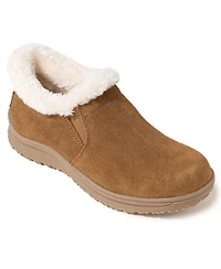 Minnetonka Women's Eagan Suede Faux Fur Lined Booties