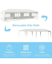 Sugift 10 x 30 Feet Canopy Tent with 5 Removable Sidewalls for Party Wedding