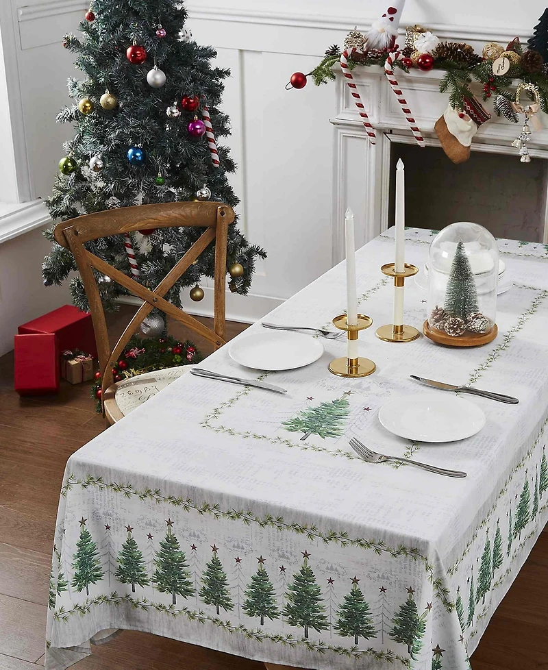 Avanti Trees Polyester Tablecloth Oblong